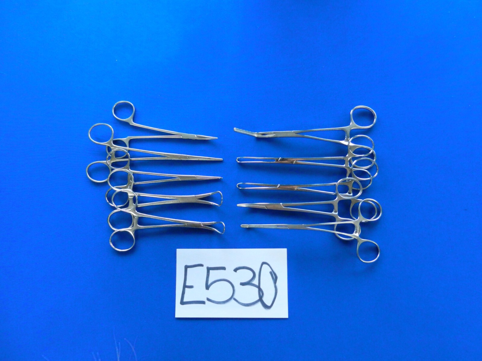 E530 Pilling Jarit Sklar Lot of 10 Forceps Approx. 13.5-16cm Overall Length