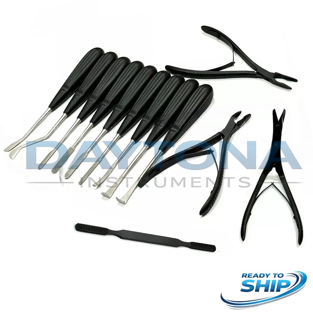 Rhinoplasty Preservation Instruments Set Black
