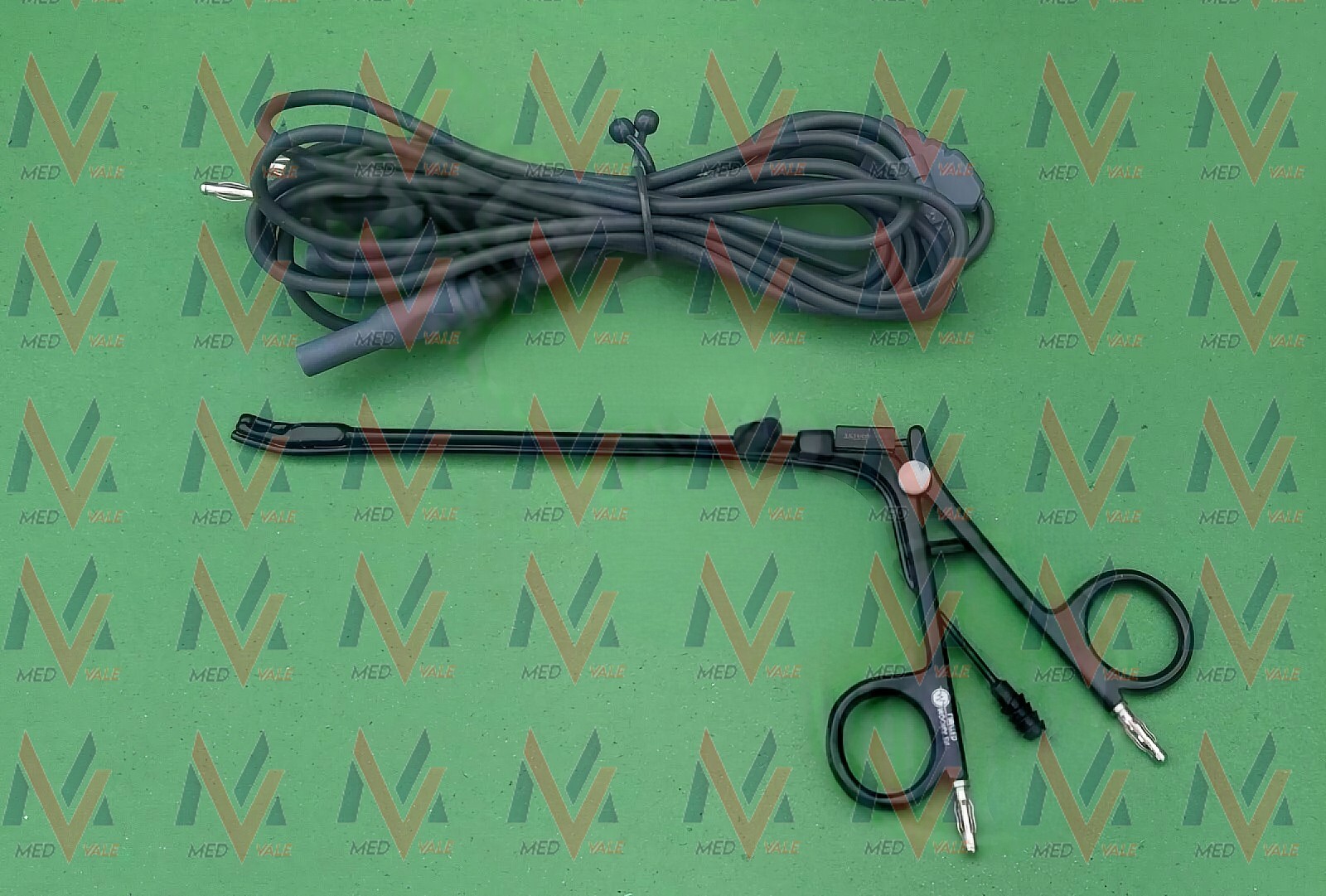 STAMMBERGER Bipolar Suction Forceps, 12.5cm Length, 15° Up Tip With Cord 3 meter