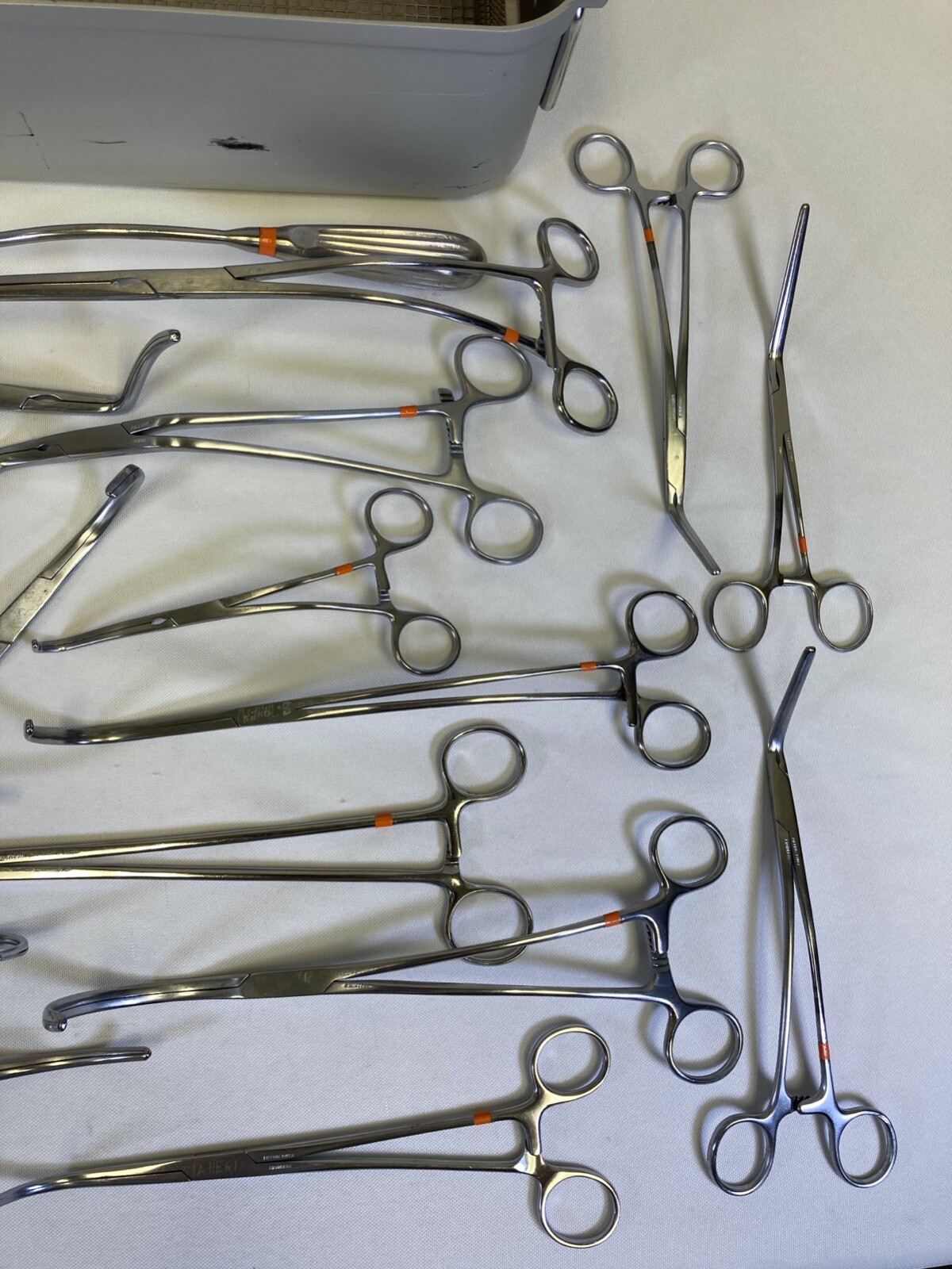 21 Piece Pilling Weck Large Vascular Instrument Set w/ Case General Surgery