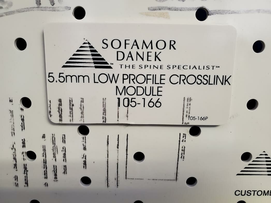 Medtronic Sofamor Danek 105-166 Spinal System 5.5mm Low Profile Crosslink Module