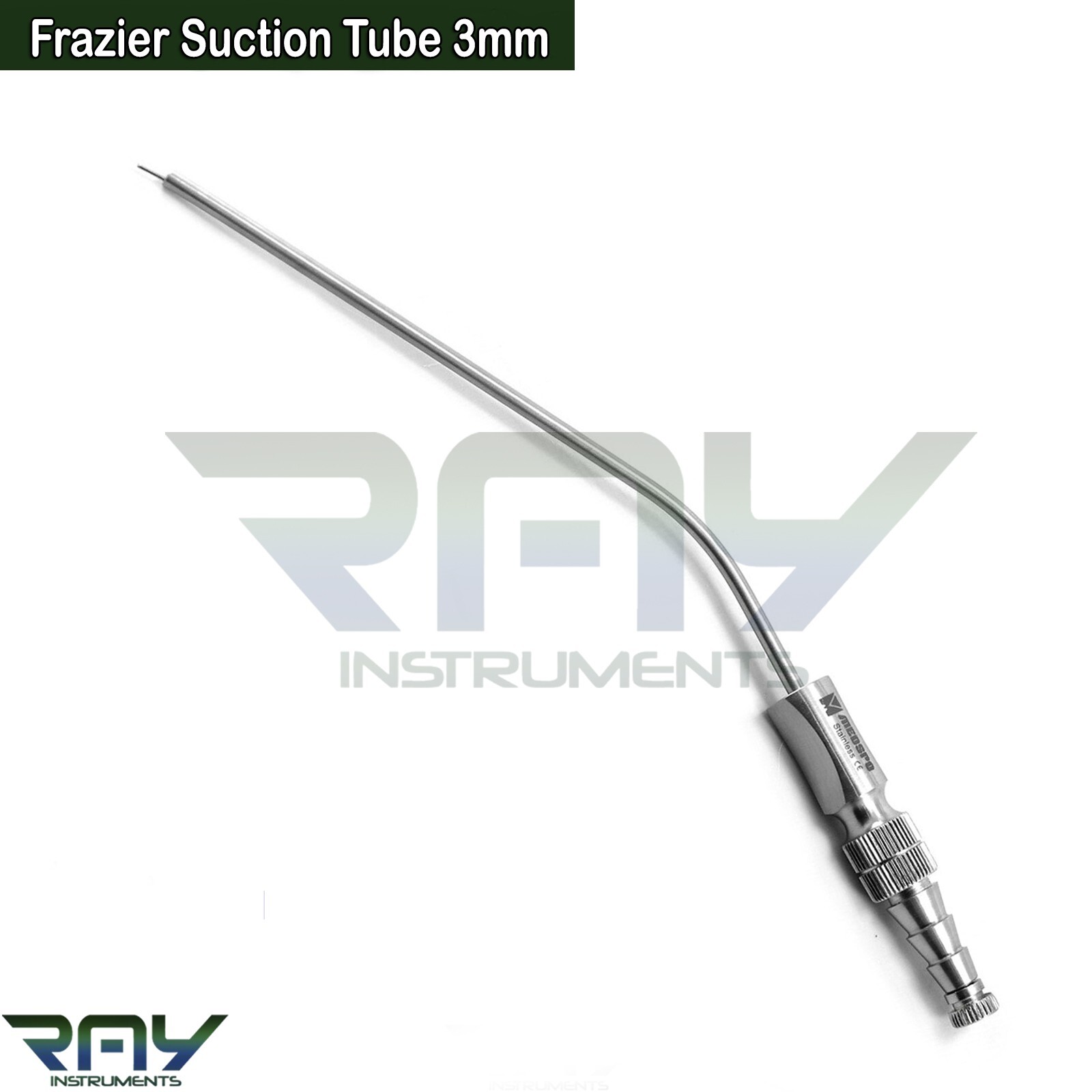 Dental Frazier Suction Aspirator Tube 3mm Surgical ENT Diagnostic Instruments