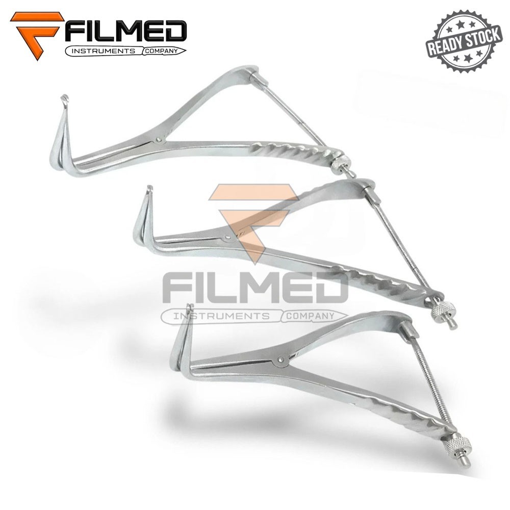 Set of 3 Stifle Distractor with Spinlock 15cm,19cm,21cm orthopedic Instruments