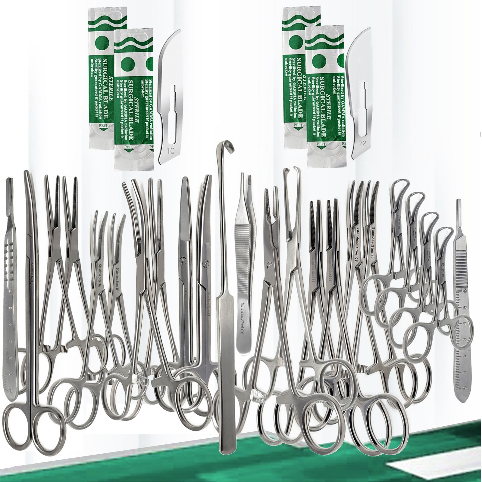 Bitch Spay Pack Kit Surgical Veterinary Instruments – 43 Pcs Stainless Steel CE