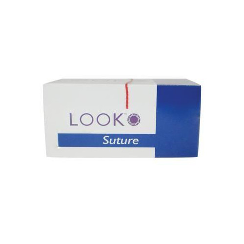 Look 779B Silk Black Braided Reverse Cutting Sutures C26 1/2 Circle 5-0 18″ 12Bx