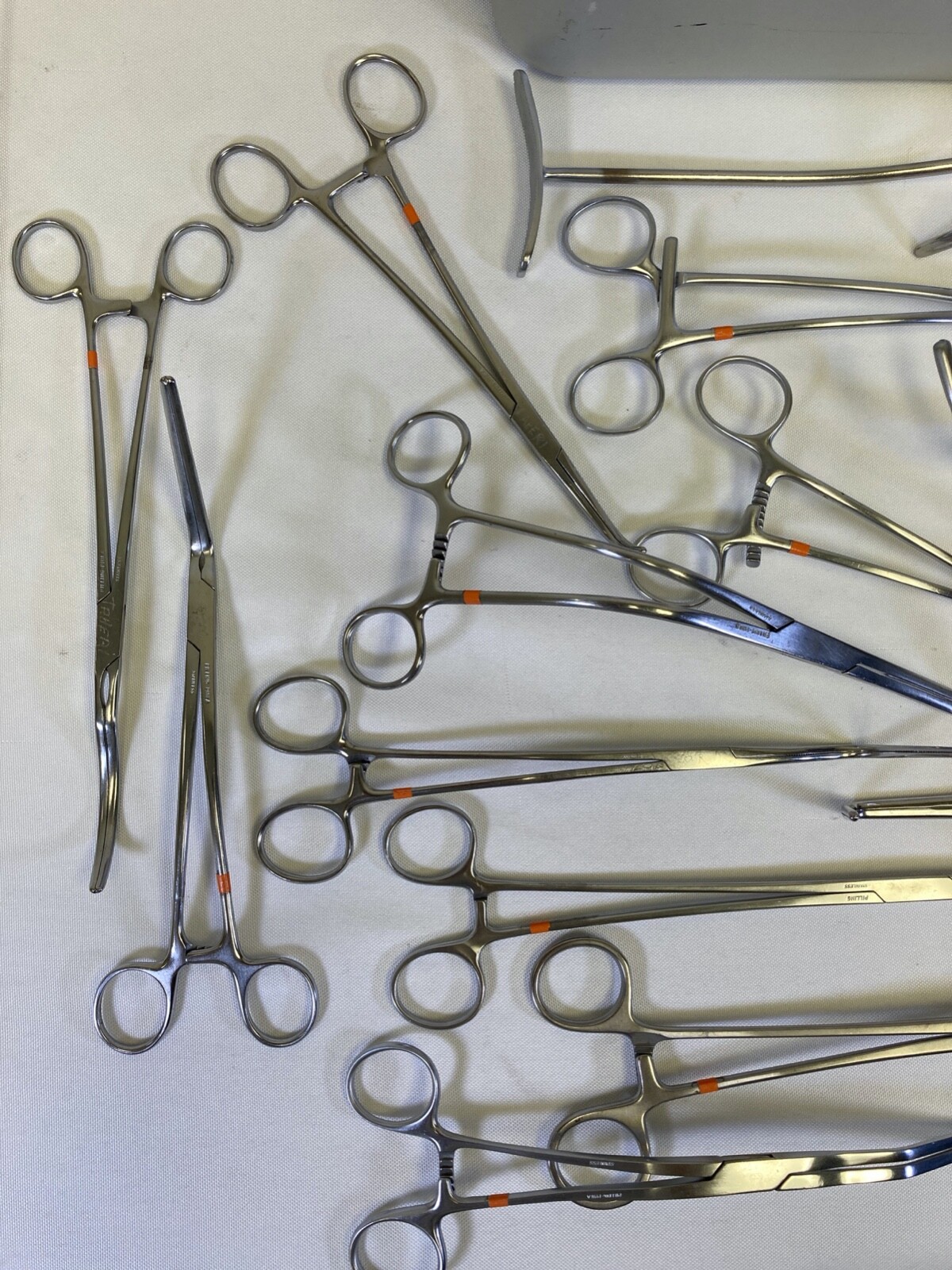 21 Piece Pilling Weck Large Vascular Instrument Set w/ Case General Surgery
