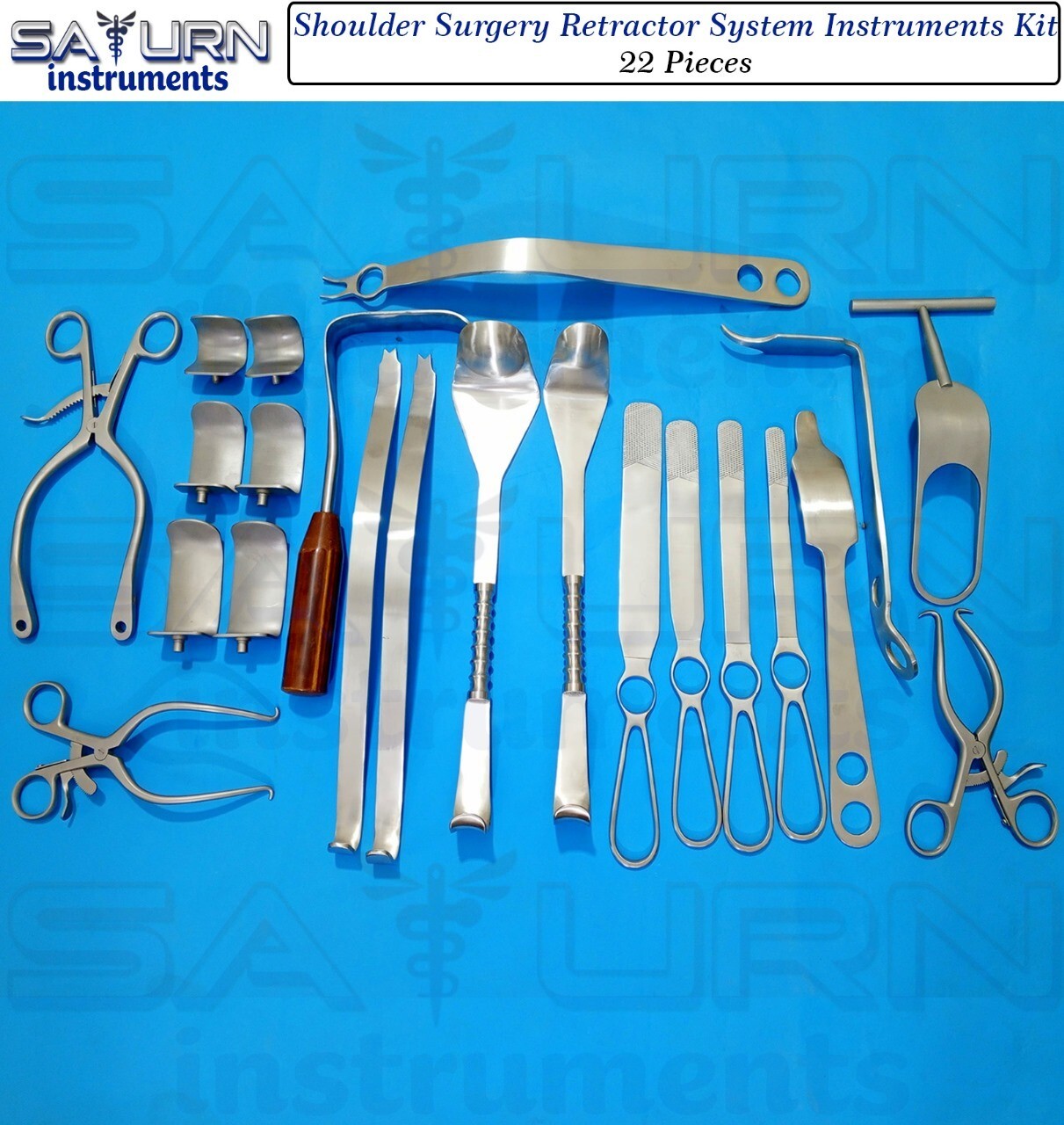 Shoulder Surgery Retractor System, German Steel Orthopedic instruments Set 22Pcs