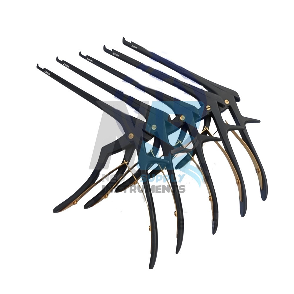 Set of 5 PCs Kerrison Rongeurs 8″ 1,2,3,4,5mm Cervical Orthopedic Instruments