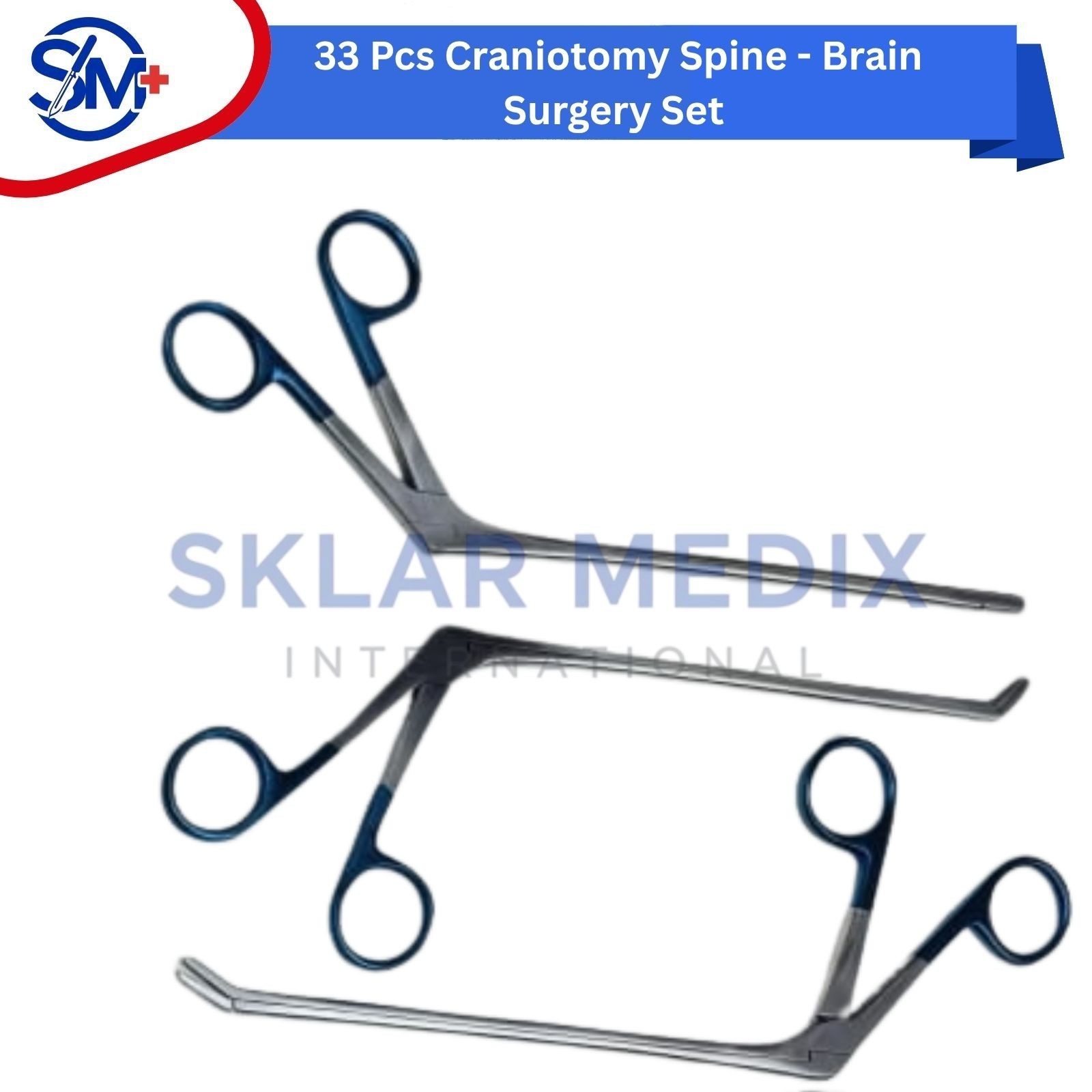 Craniotomy Spine Surgical Set 33PCS Neurosurgery Orthopedic Instruments Kit CE