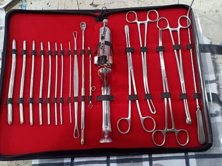 Basic gynacology Dilation and curettage DNC Kit German steel surgical instrument