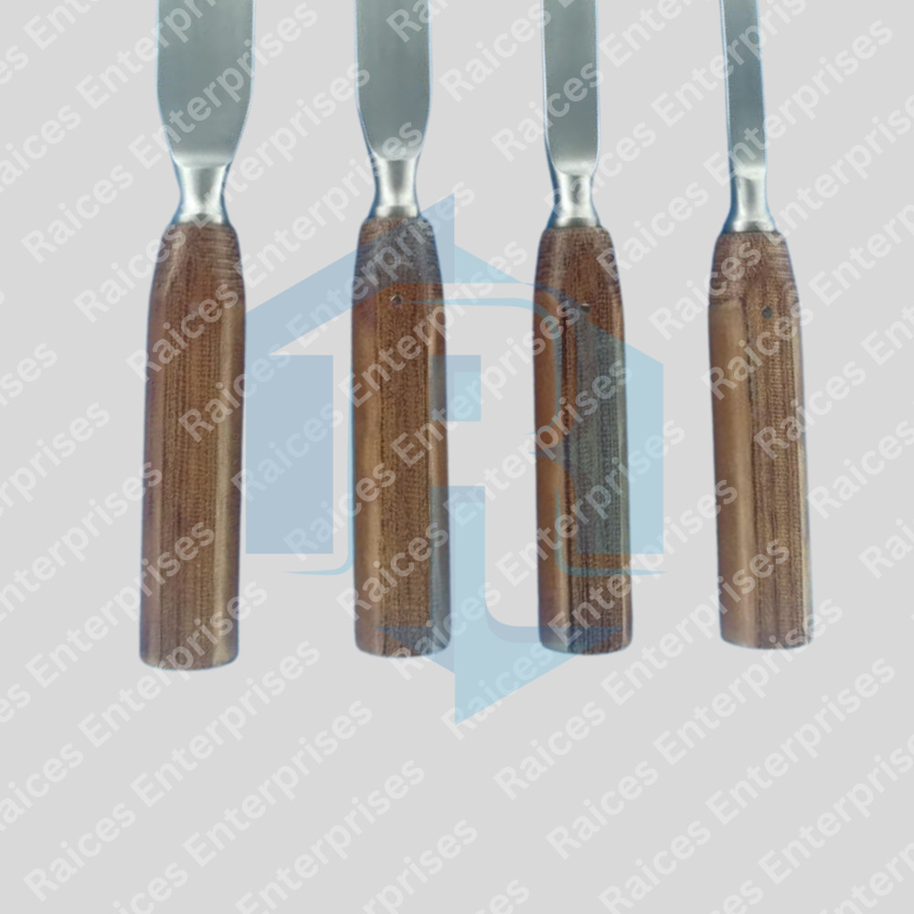 Capener Osteotome Chisel Fiber Handle 4 PCs Set Orthopedic Instruments
