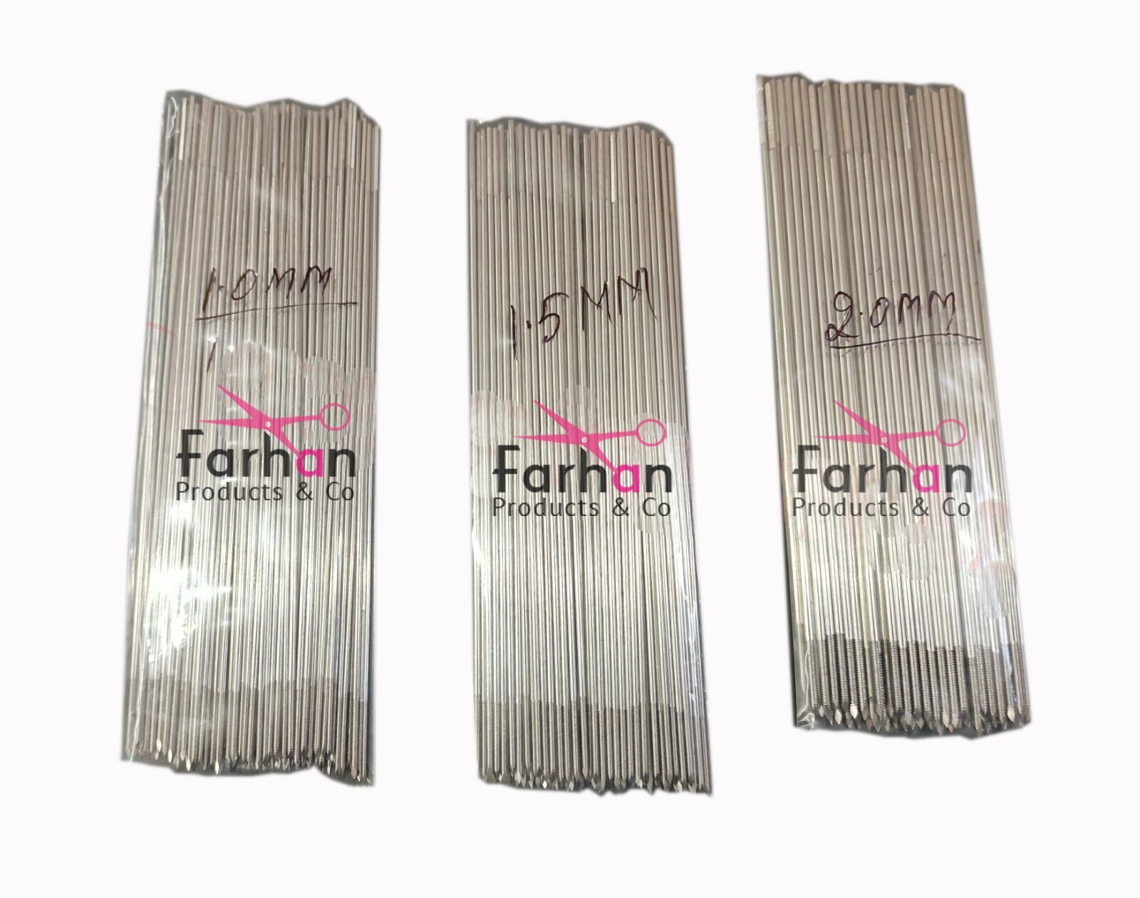 Veterinary Threaded K Wire 1.0mm, 1.5mm & 2.0mm (Lot of 150pcs) Instrument SS