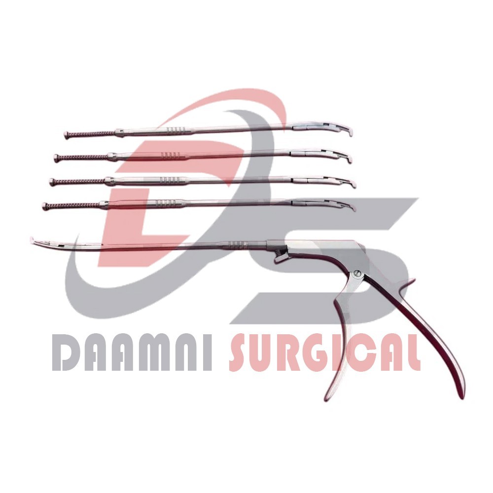 Angled Interlaminar Spine Endoscopic Set Surgical Rongeur Spine Surgery Tools
