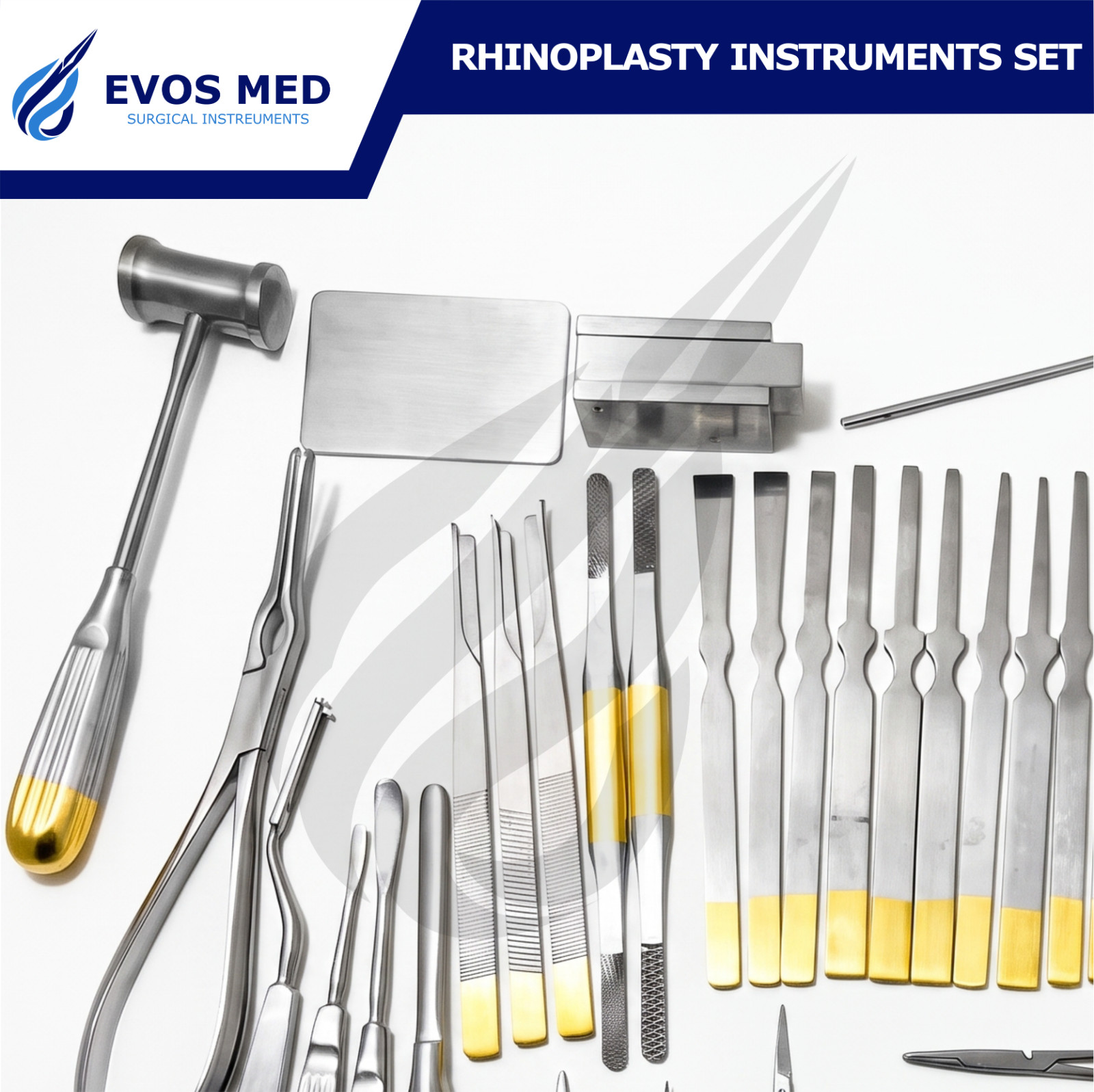 Rhinoplasty Instruments Nose & Plastic Surgery Instruments Set of 50 Pcs