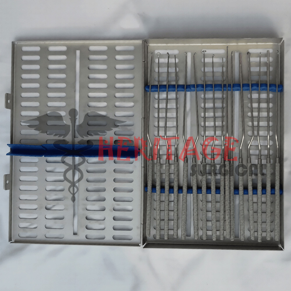 Transsphenoidal Pituitary Instrument 16 PCs Set + box Stainless Steel