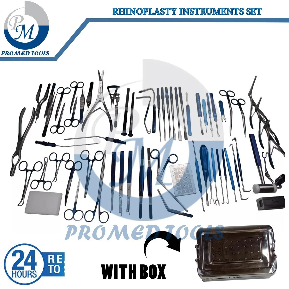 New Rhinoplasty Instruments Set Titanium Coated Nose Surgery Quality Instruments