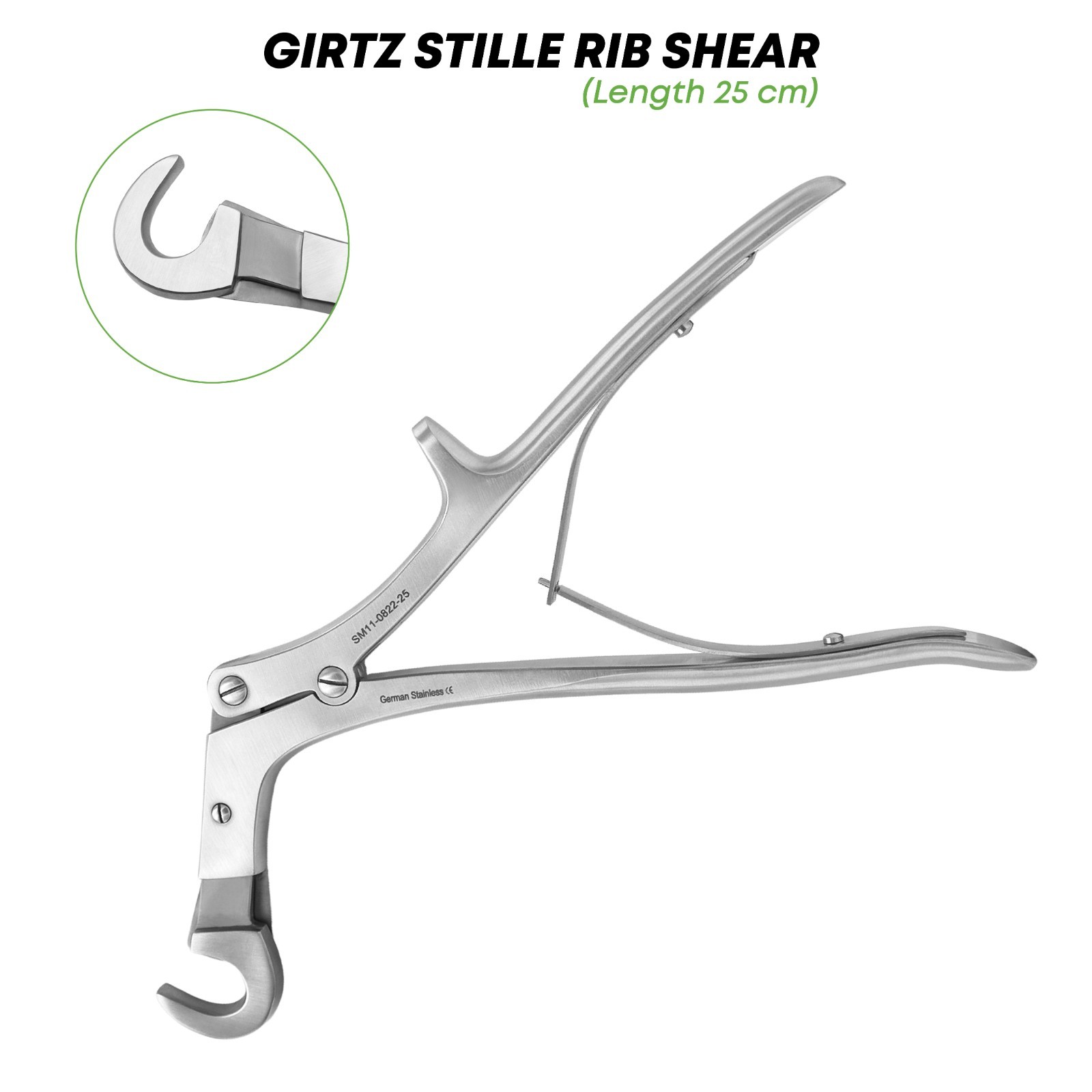 Girtz Stille Rib Shear 25 cm Stainless Steel Orthopedic Instruments German Grade