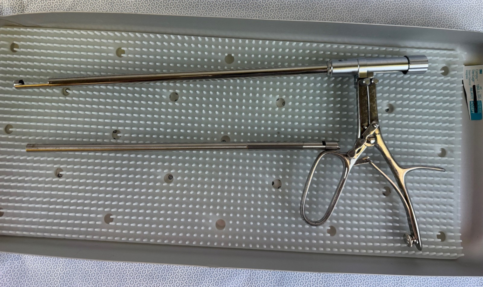 R. Wolf 8385.00 Morcellator Tissue Punch / Removal Forcep Tray OBGYN Laparoscopy