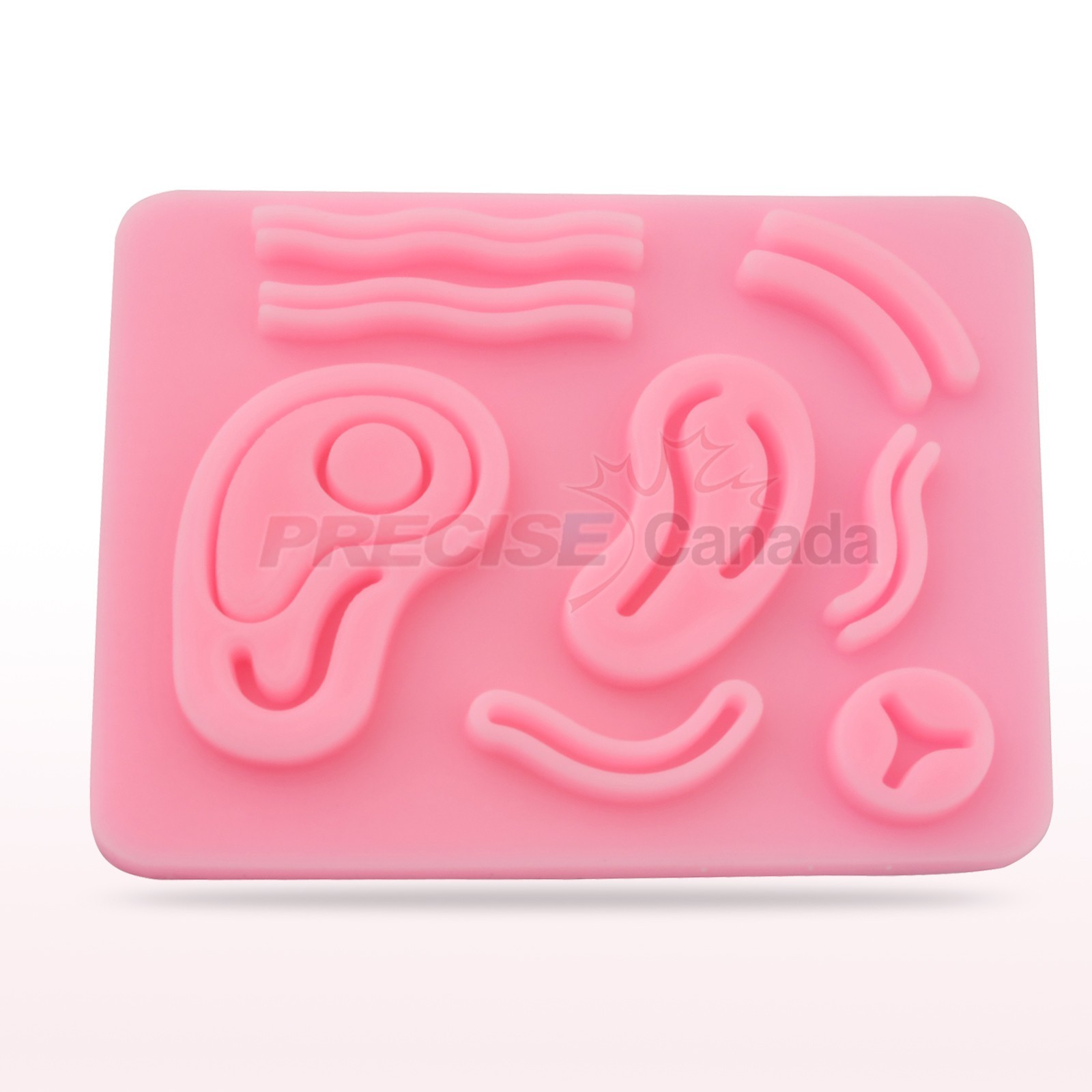 ENT 3D Silicone Suture Practice Pad with 8 Wounds Laparoscopic DS-1395