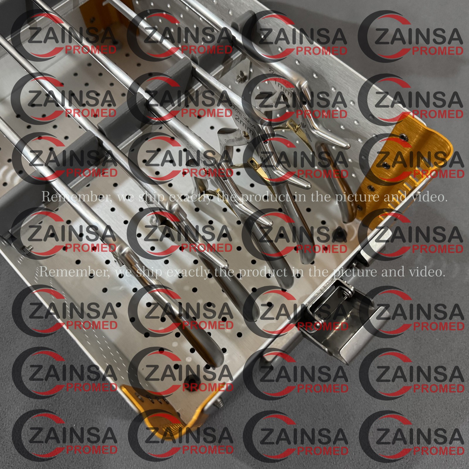Kerrison Rongeur Set 1 to 5 mm 9 inch, 8 inch and 7 inch With Sterilization Box