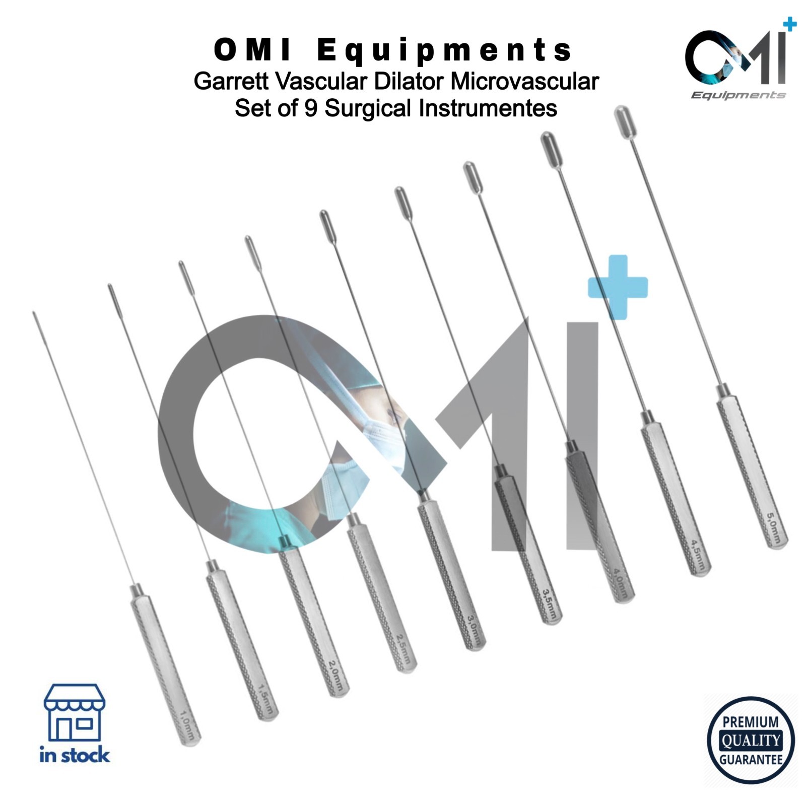 Garrett Vascular Dilator Microvascular Set of 9 Surgical Instrument | OldMed