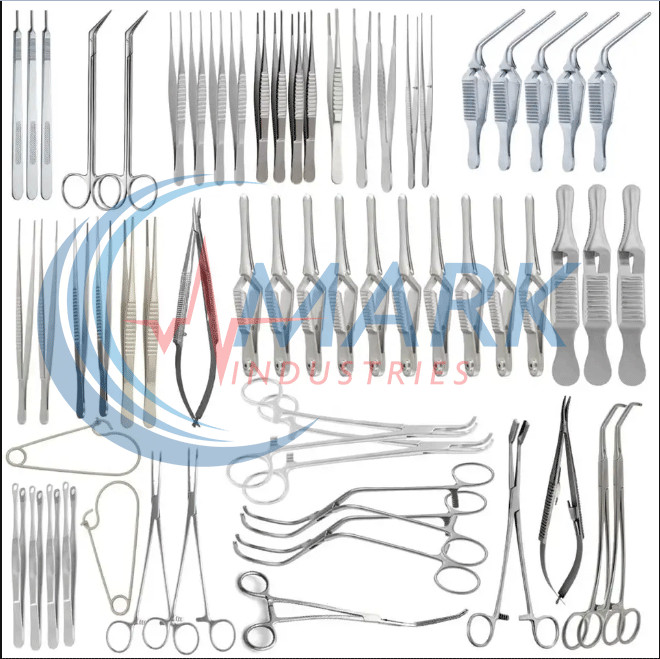 Major Vascular Surgery Set of 61Pcs Surgical Specialty Surgical Instrument Set