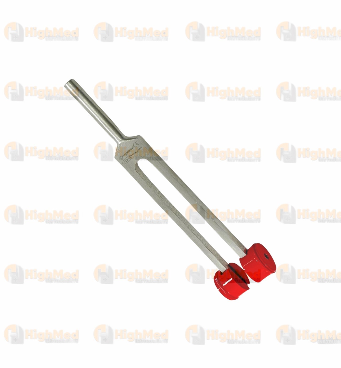 PREMIUM RED Tuning Fork With Weights – C 128 – SURGICAL MEDICAL INSTRUMENTS