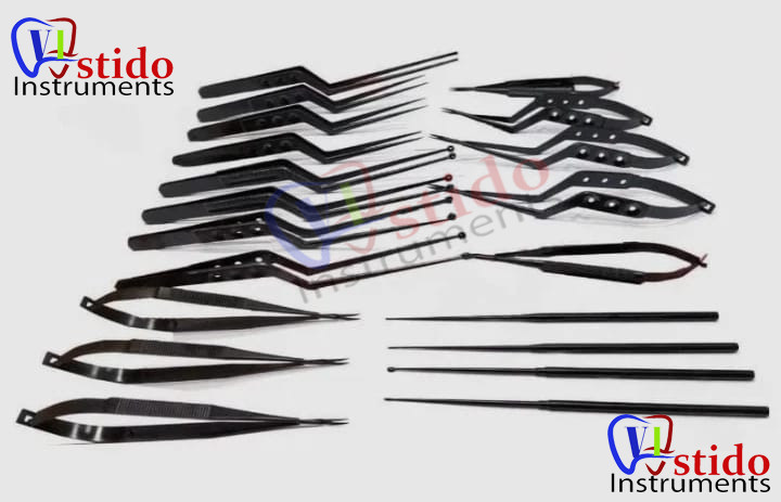 Kamiyama Micro 20pcs neuro surgery instrumentsblack set surgical instruments