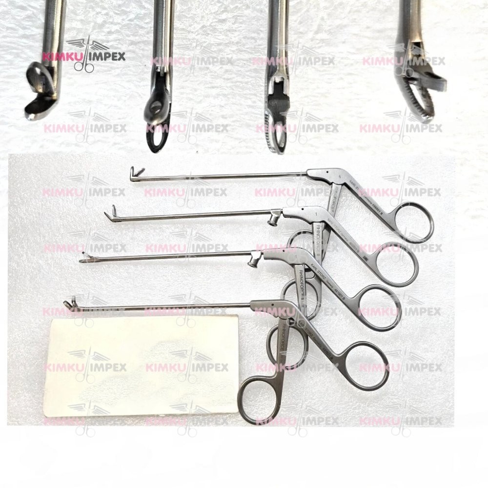 set of 4pcs Rhinoforce Blakesley Nasal Forceps surgical instruments