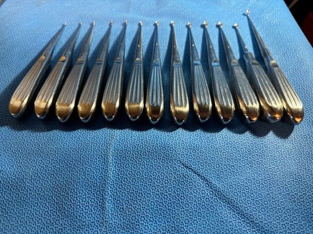 Bone Curettes (x13) Assorted