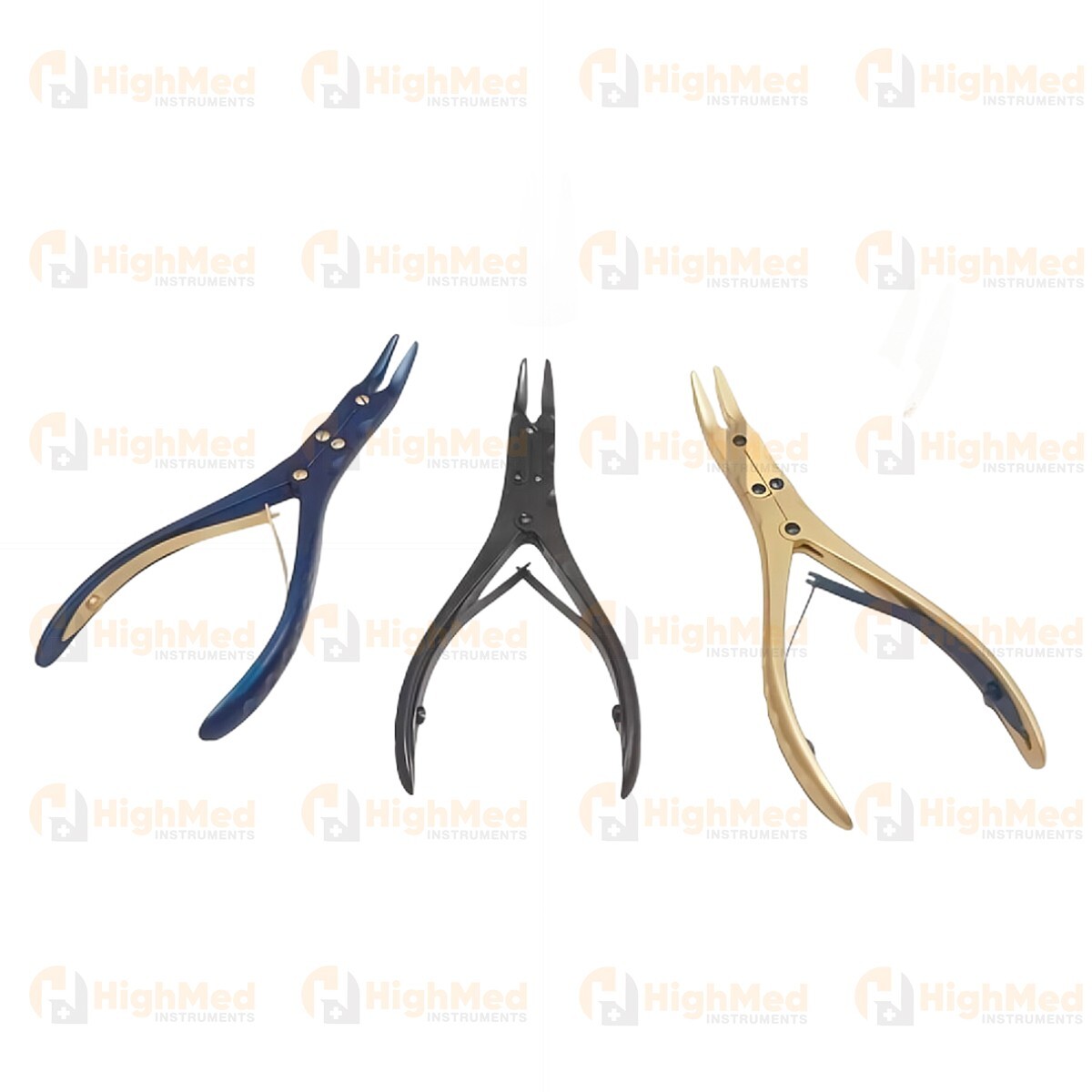 3 Double Action Bone Rongeurs Double joint Bone forcep Orthopedics Instruments