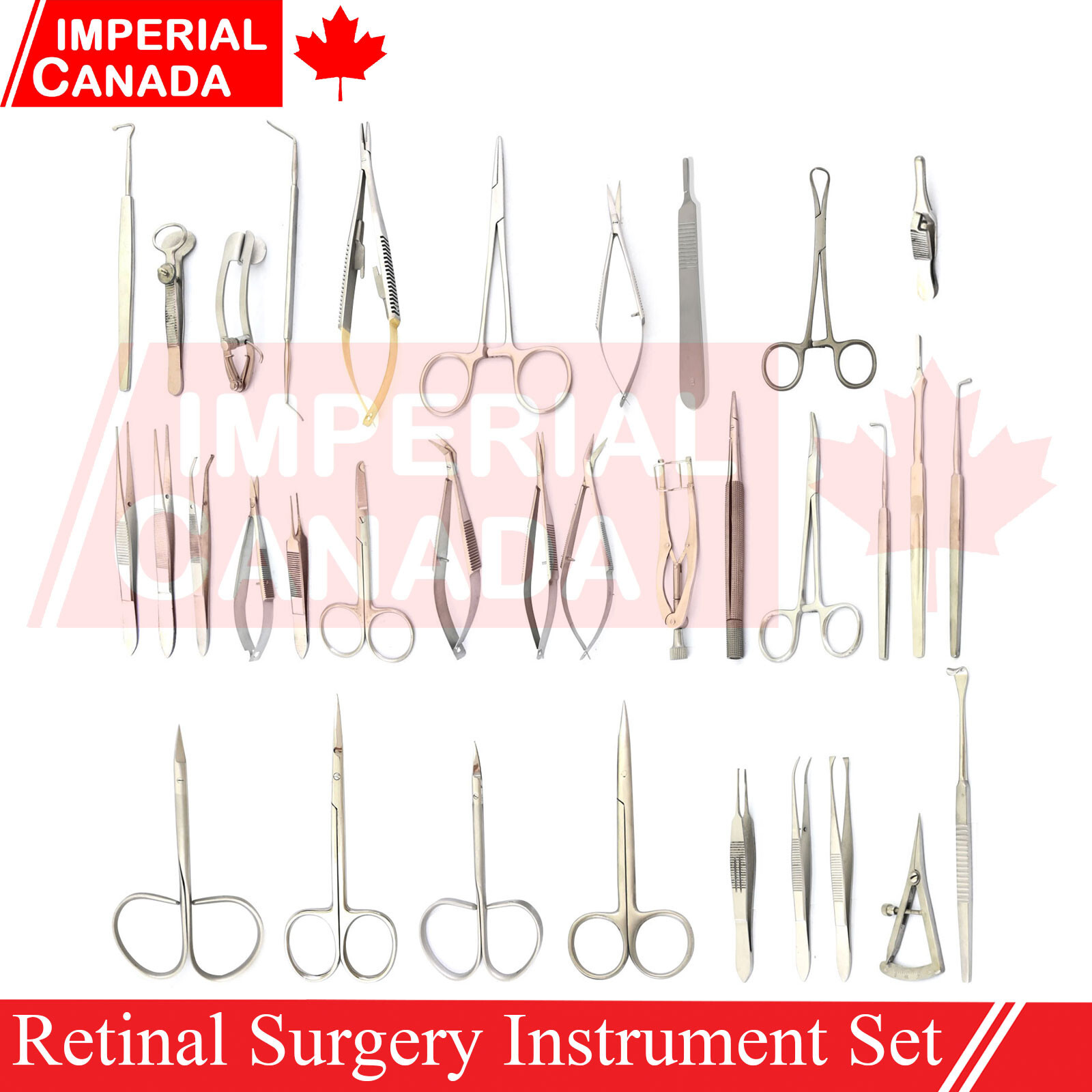 Retinal Surgery Instrument Set 47 Pcs Stainless Steel EY-066