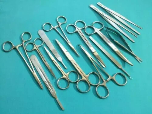 14 PCS Comprehensive Dermal Excision Minor Surgery Set Kit Surgical Instruments