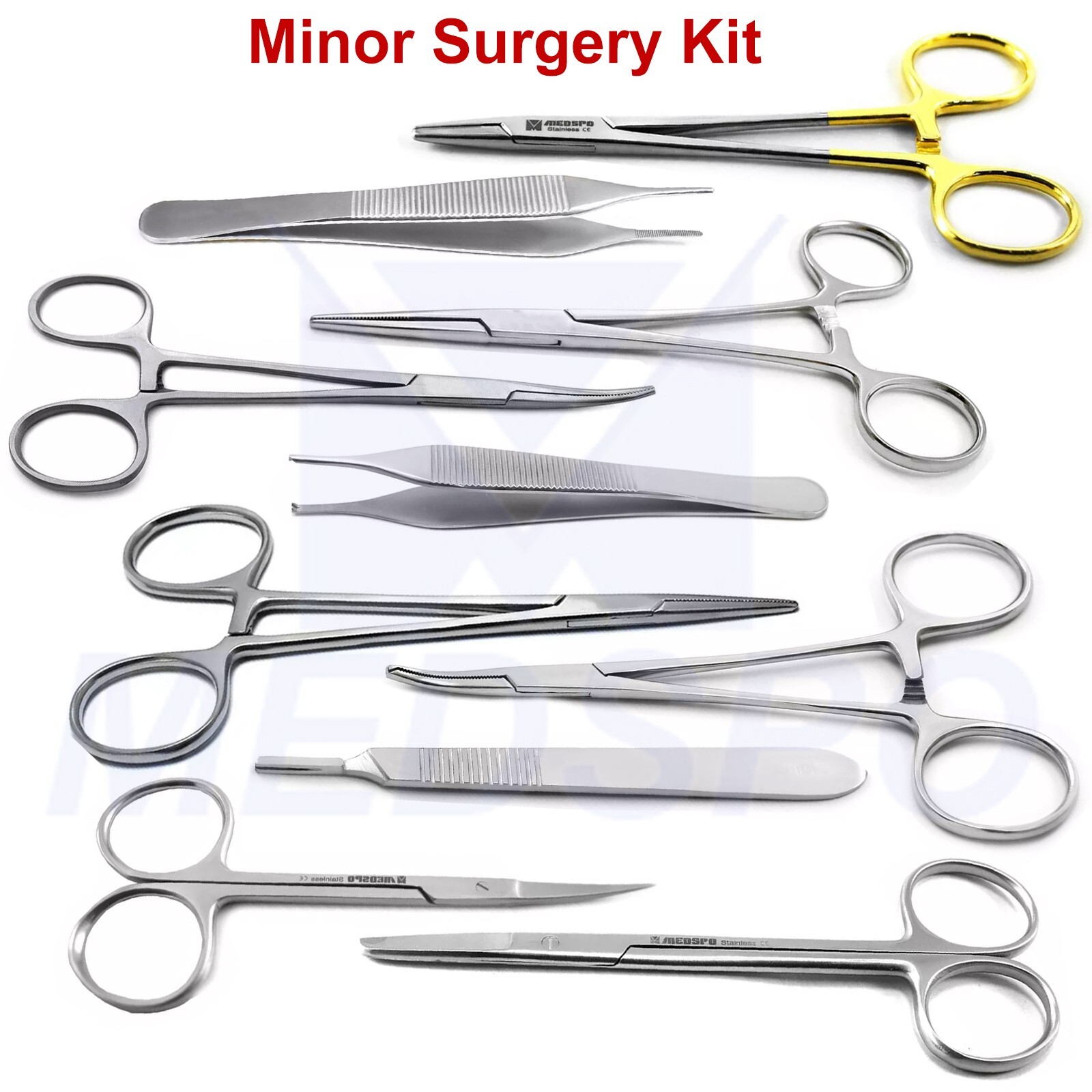 10PCS Minor Surgery Kit Student Dissecting Suture Removal Surgical Instruments