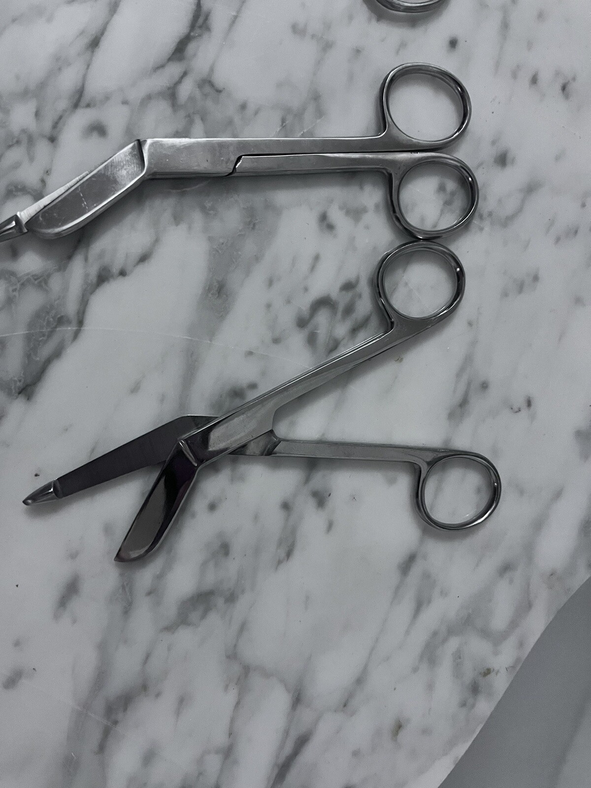 Lot of (5) Surgical Stainless Steel Bandage Cutters From Pakistan Unused