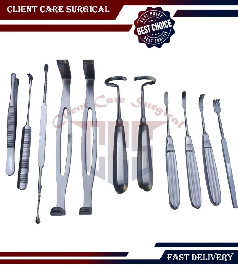 DANIEL GUBISCH RIB HARVEST SET OF 11 Pcs, Plastic Surgery Instruments