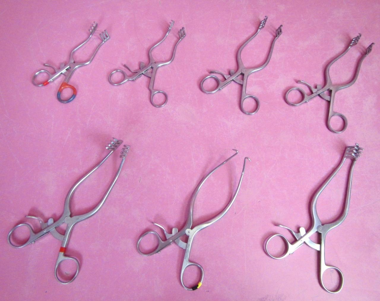 7 V. Mueller Orthopedic Surgical Retractor Set Weitlaner, Gelpi, D’Errico