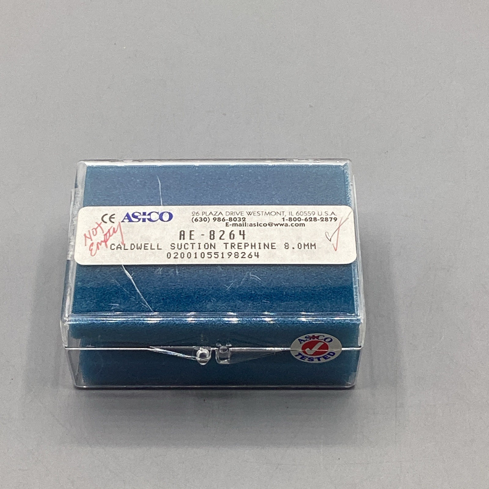 Asico AE-8264 Caldwell Suction Trephine 8.0MM-NEW!!!