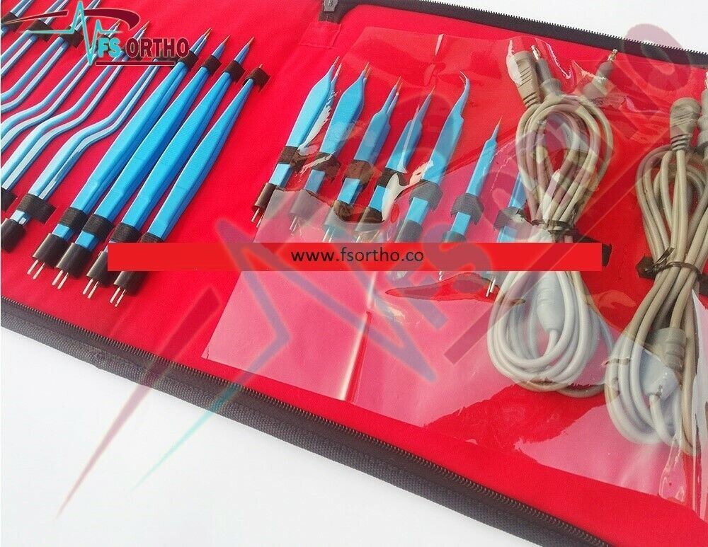 Electrosurgical High Class 2 Pin US Type Bipolar Bayonet Forceps Set of 20 pcs