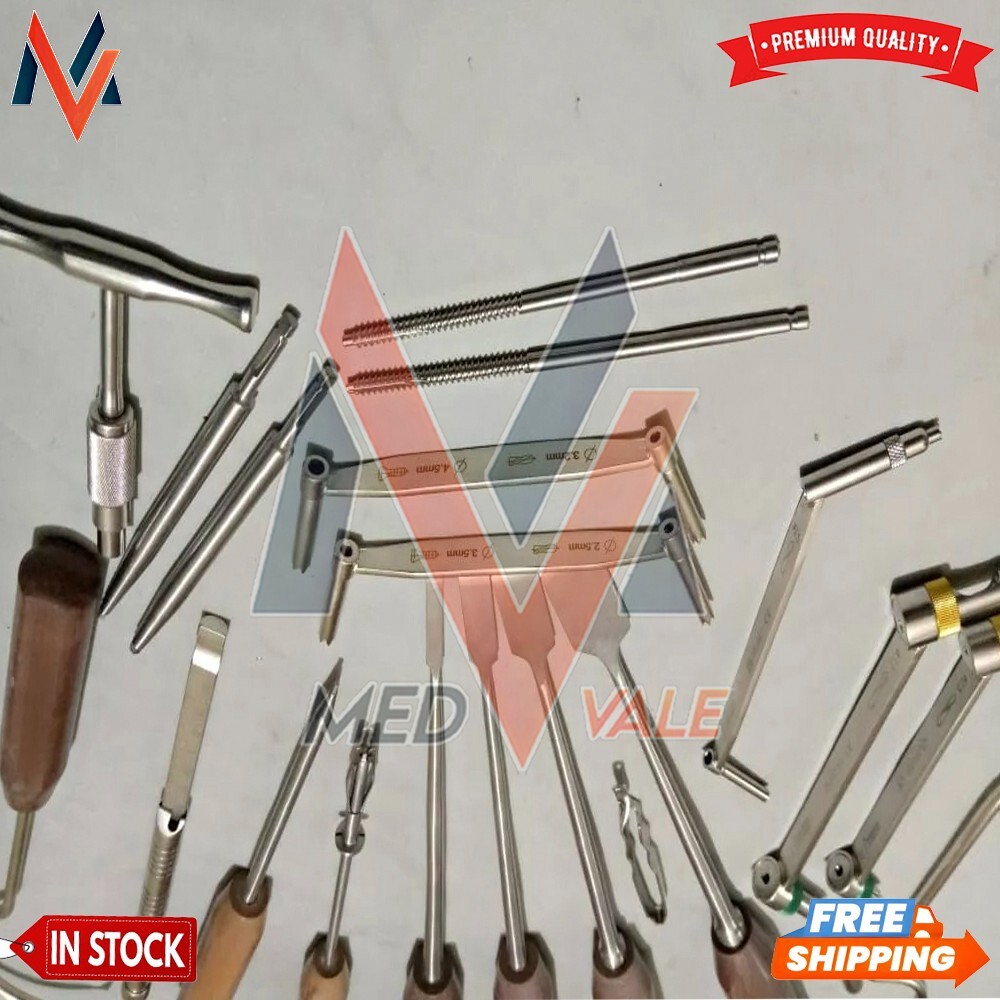 Bone Chisel Wire Passer Drill Guides Screw Driver Surgical Orthopedic 20 PCS A+
