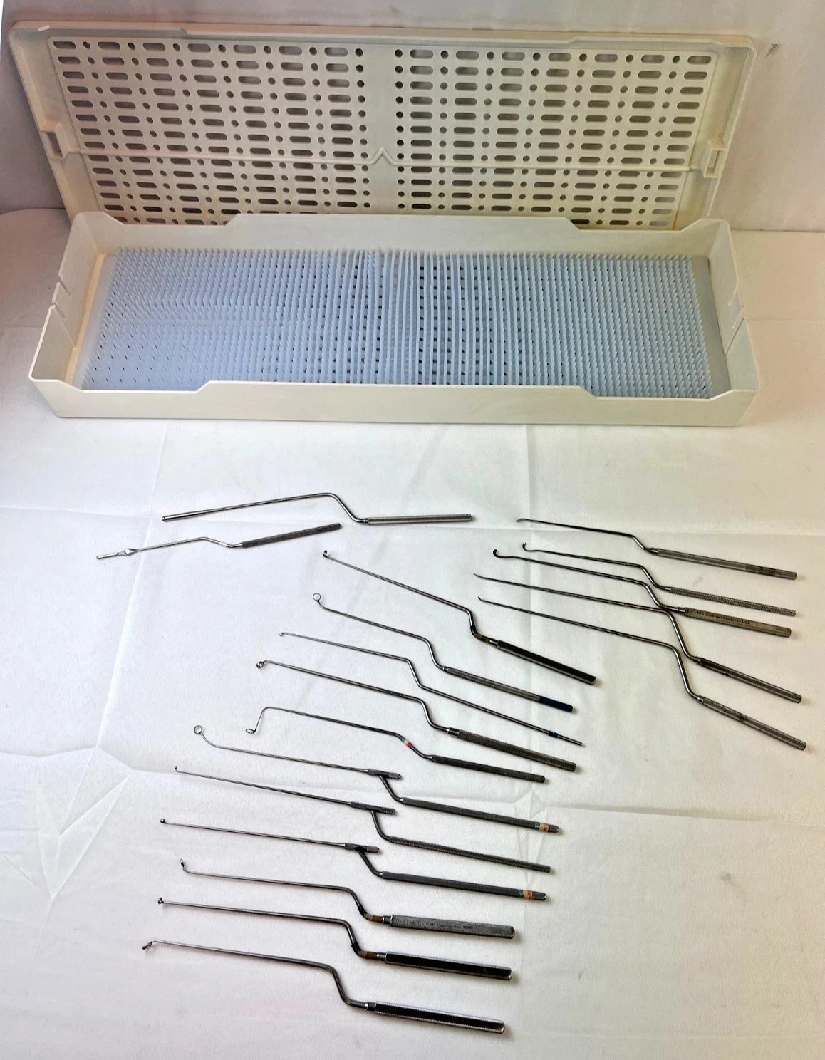 Set of 18 Codman Mizuho Aesculap Transsphenoidal Dissector Instrument Set w Case