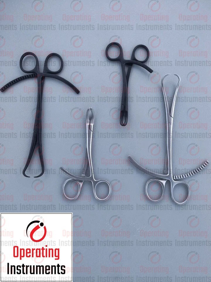 Towel Forceps & Bone Holding Orthopedic Instruments 4 Pcs Forceps Surgical