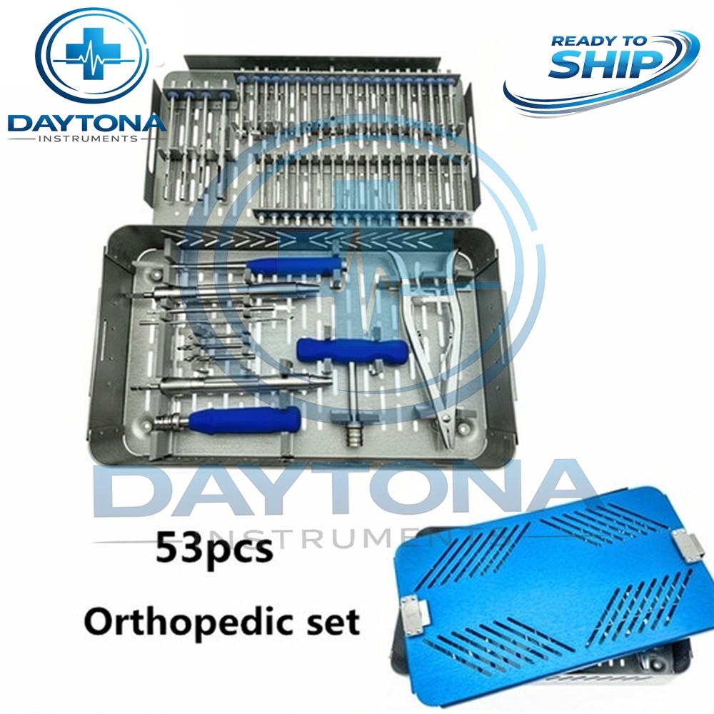 53pc/set Orthopedics Screwdriver Screw Extractor Screw Broken Removal Instrument