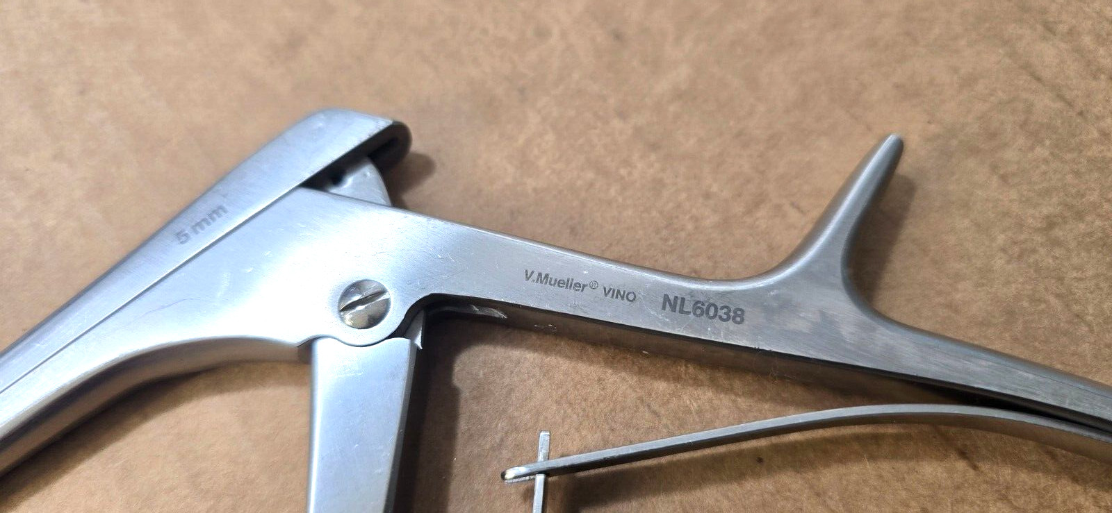 V.Mueller Orthopedic Kerrison Rongeurs 8″ shaft 5mm x 40* degree