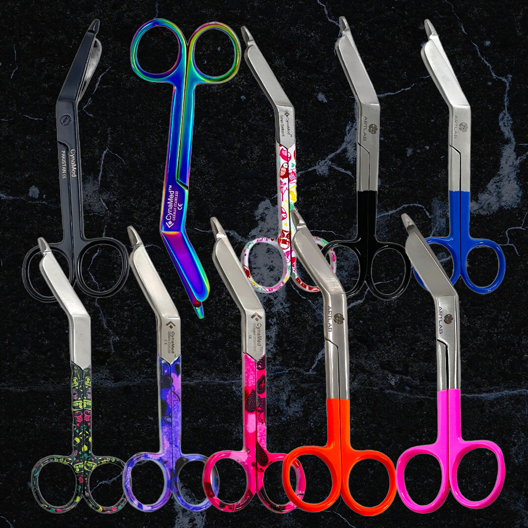 LOT OF 10 – LISTER BANDAGE SCISSORS 5.5″ (14CM) EMT, FIRST AID, NURSE – GERMAN