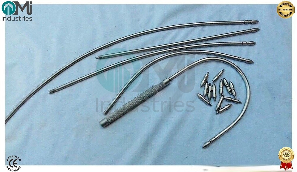 New Fistula Tunneler Set of 11 Vascular Set Orthopedic Surgical Instrument CE