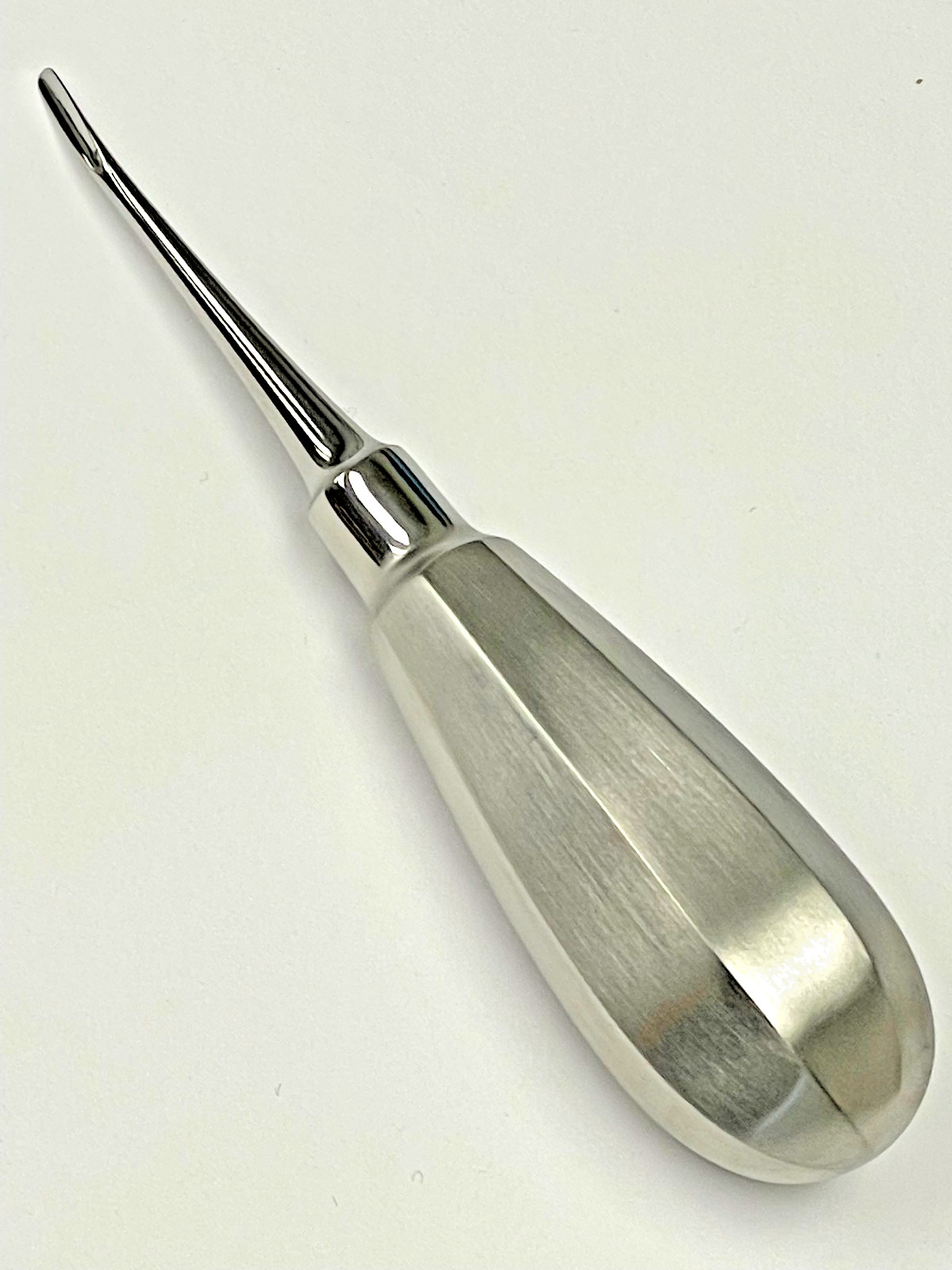 Set of 4 Dental Luxation Elevators, Curved Tips, 2mm, 3mm, 4mm & 5mm wide