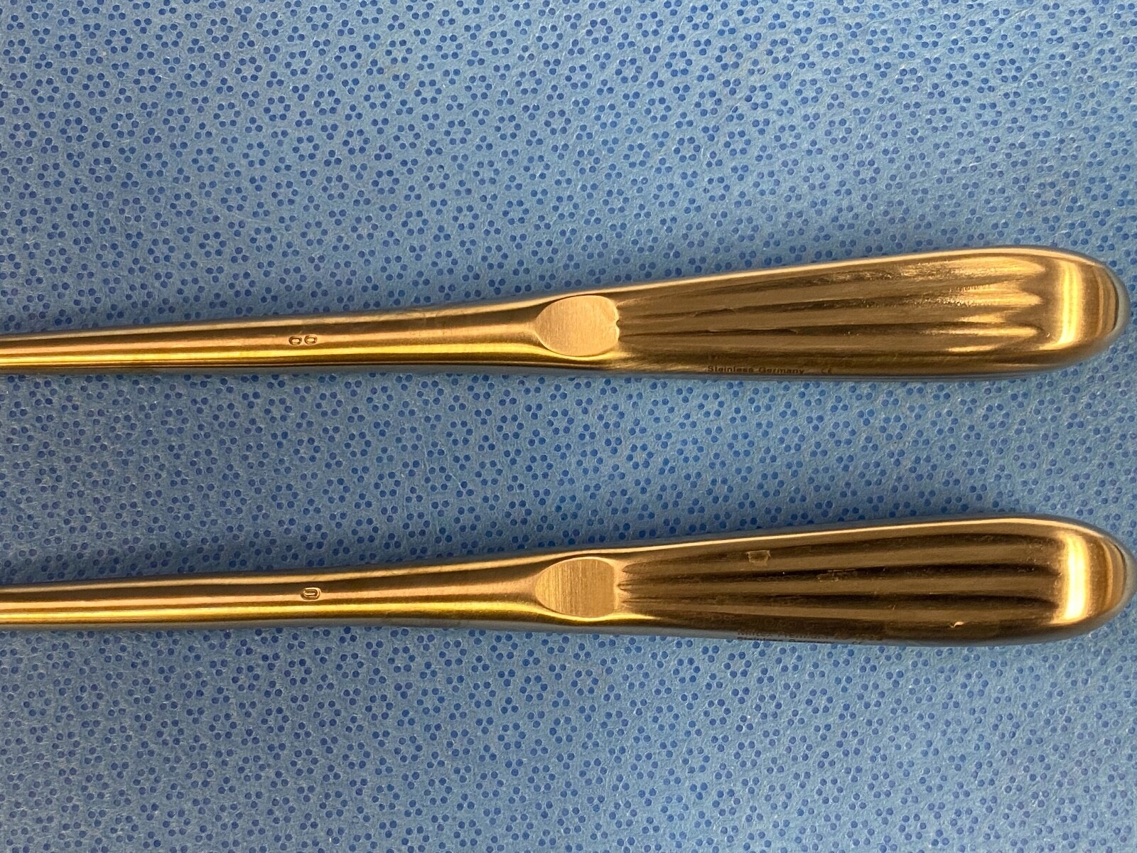 Lot of 2 Miltex 26-1728 & 26-1729 Spratt Bone Curettes Size 0 & 00