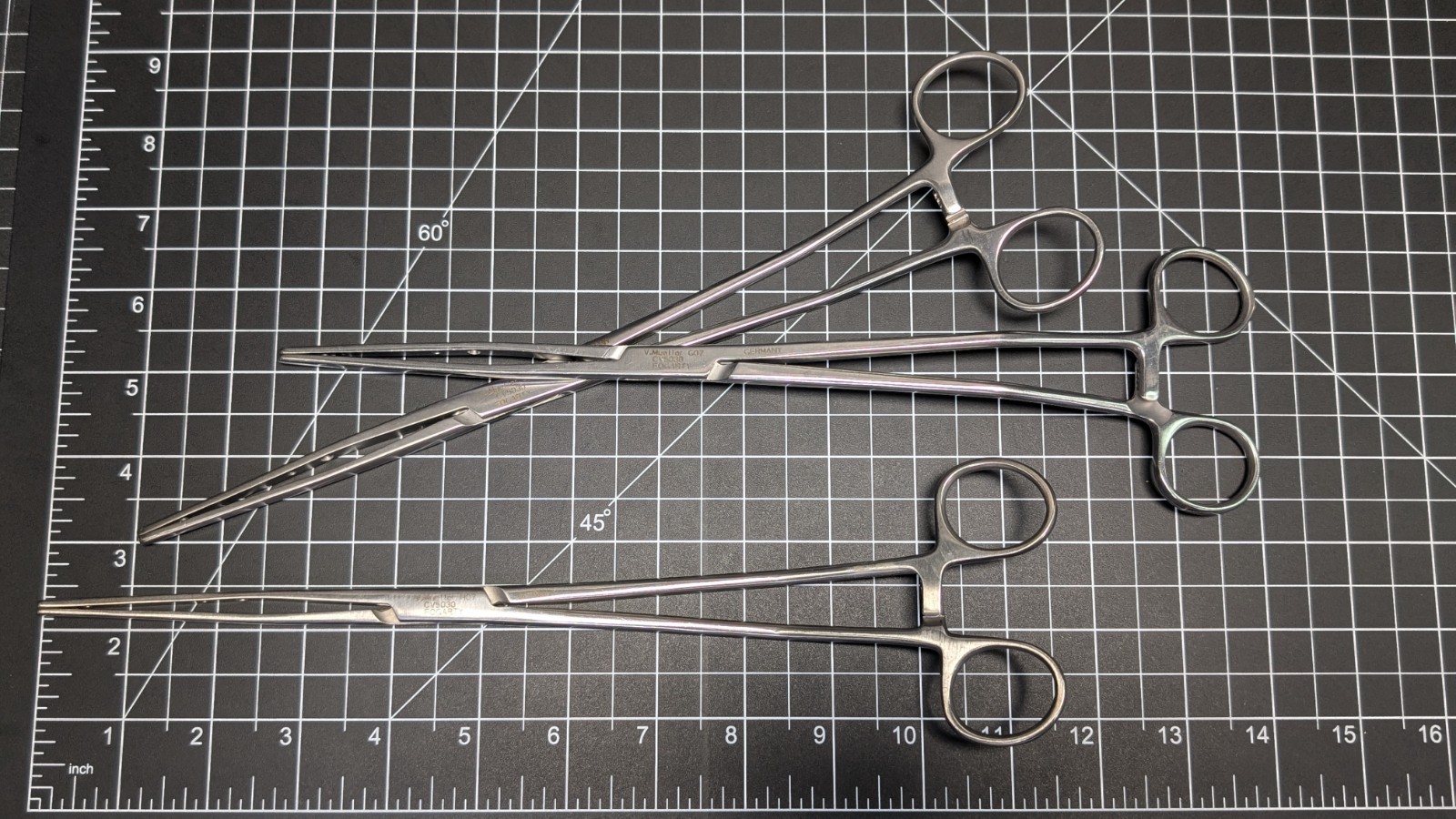 V. Mueller CV5030 Fogarty Hydragrip Vascular Clamp Forceps 11-1/2″ jarit codman