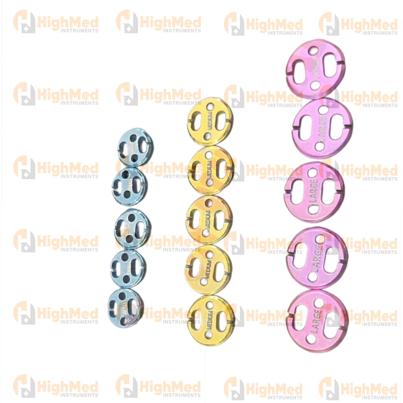Titanium Endo Button (Lot of 15pcs) Veterinary Instrument